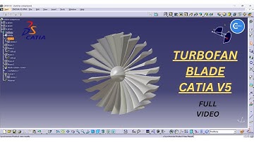 Jet Engine Turbofan Blade Model Design | Catia V5 | Full Video | CADWALA