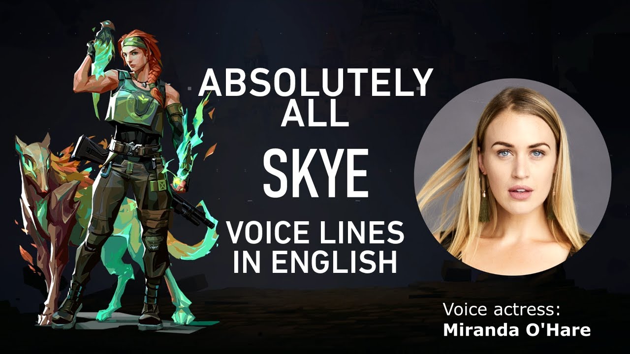 ALL SKYE VOICE LINES IN ENGLISH | VALORANT