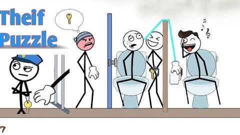 Thief Puzzle (WEEGOON)easy games vid Android Gameplay Walkthrough - Funny Stickman Brain Puzzle Game