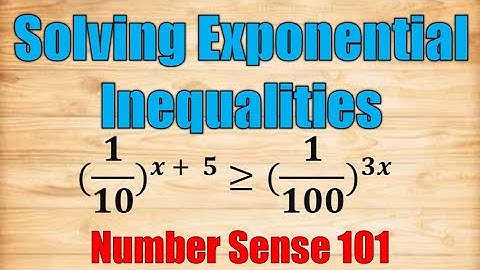 Solving Exponential Inequalities