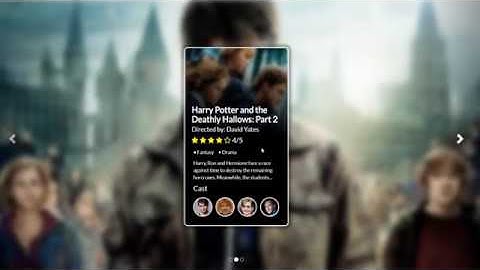 Coming Soon -  HTML || CSS Movie Review System UI with Carousel