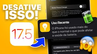 iOS 17.5: NÃO FAÇA ISSO após ATUALIZAR e QUEDA da BATERIA 😱