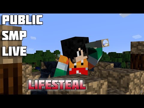 LIFESTEAL SMP LIVE  | JOIN MY NEW SMP | JAVA+PE | MINECRAFT