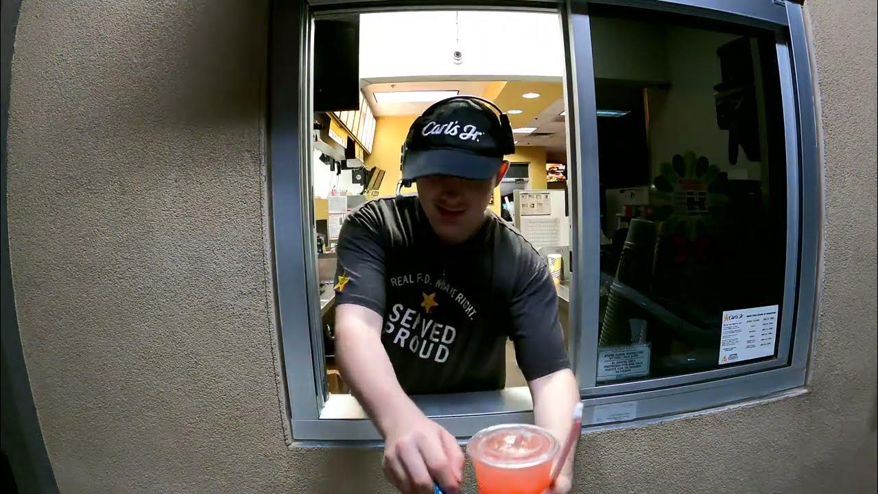 Carl's Jr. Drive Thru, 1 Famous Meal with Strawberry Lemonade, Gila