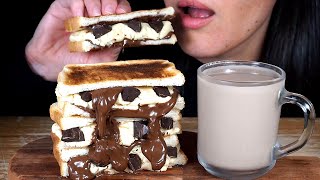 ASMR Cookie Dough Toasties With Chunky Chocolate Chips (No Talking)