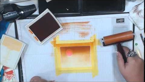 How to use a brayer to create a sunset