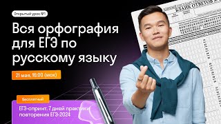 Вся орфография для ЕГЭ по русскому языку, задания 9-15 | Skysmart Exams | Урок 1