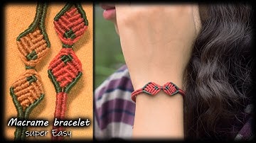 Macrame Tutorial | Easy and Fast Macrame Bracelet Tutorial for Beginners | DIY