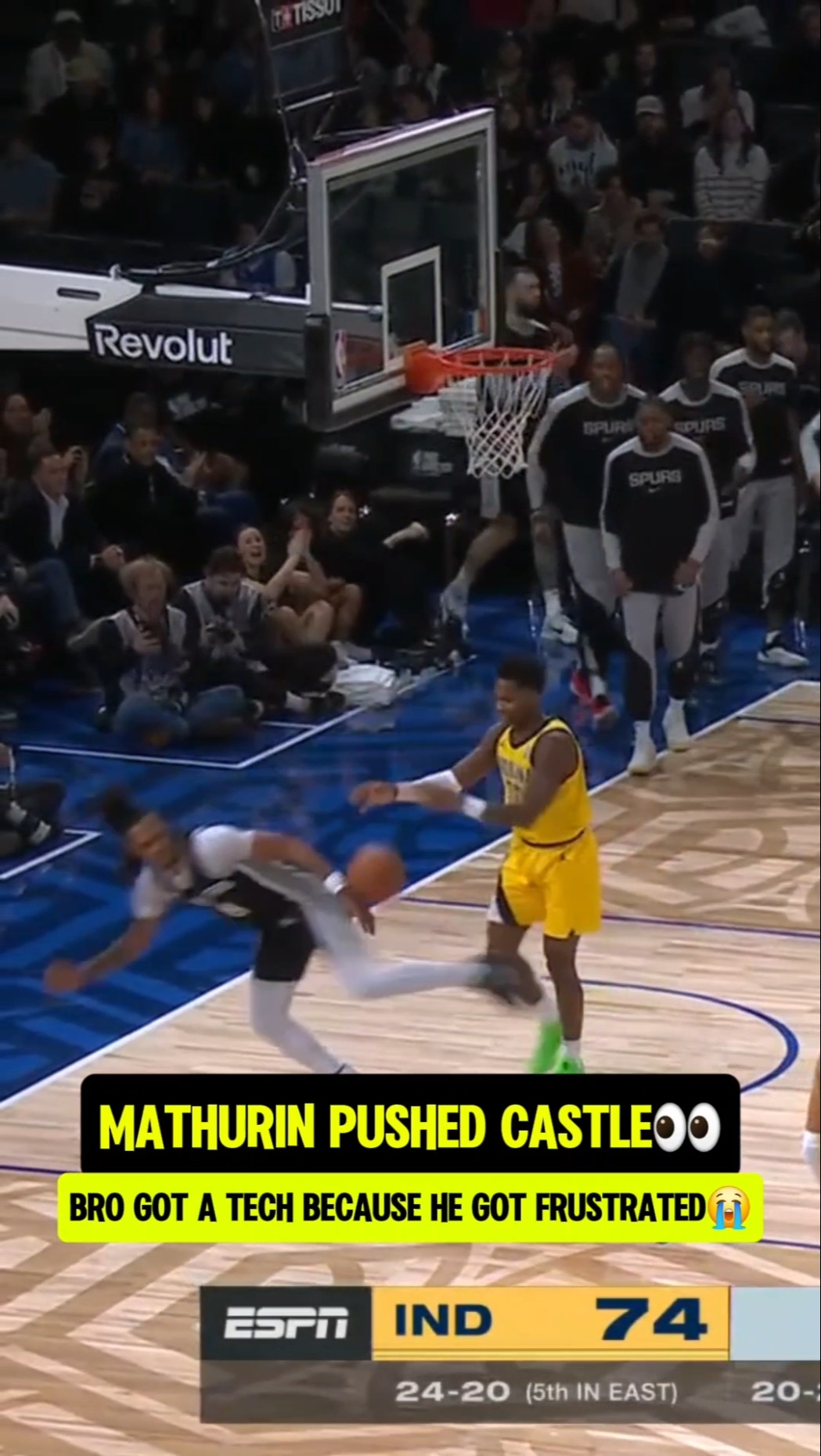 Mathurin pushed bro for NO REASON?