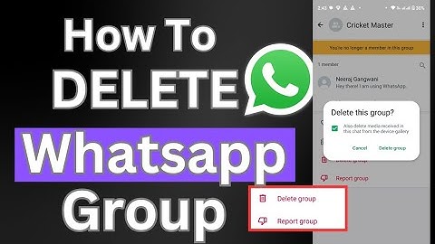 How To Delete Whatsapp Group 2025 | Whatsapp Group Kaise Delete kare
