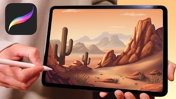 Desert Scene - Procreate tutorial 201