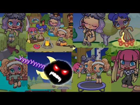 Девочки на ночёвки на природе с подружками ||часть 2|| кто нюхает палатки ?🏕️ ночь на природе 🌚🌙