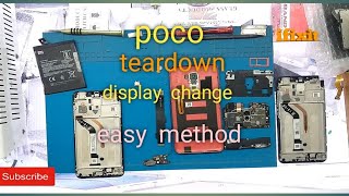 xiaomi poco f1 display replacement / teardown  /easy method