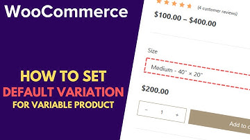 WooCommerce: How to Set a Default Variation for a Variable Product | WordPress Tutorial