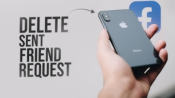 How to Delete Sent Friend Request on Facebook in iPhone (tutorial)