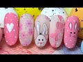 Easter nail arteaster nailsbunny nail artnail art per pasquamadam glam 