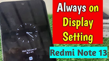 Redmi note 13 Pro Plus 5G Always on Display Setting!