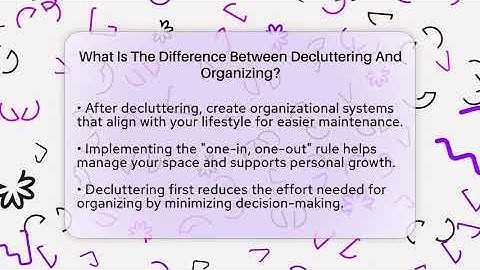 What Is The Difference Between Decluttering And Organizing? - The Personal Growth Path