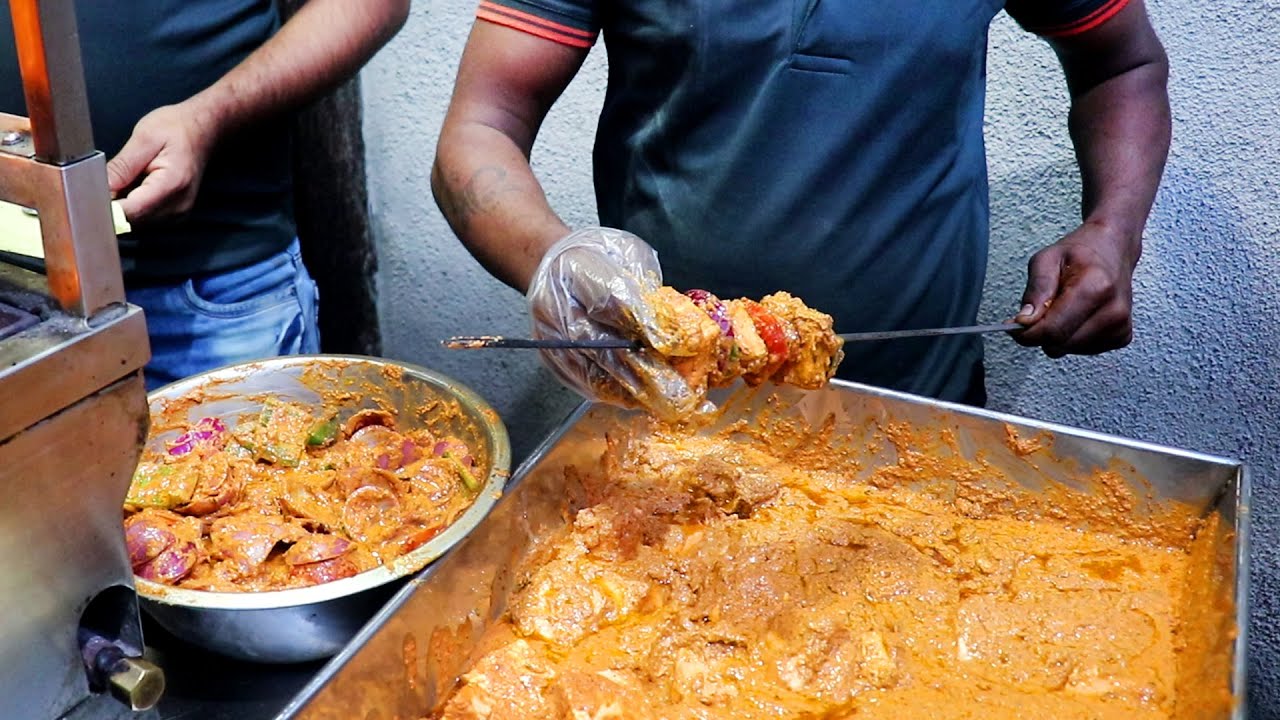 A Famous Bhajiya House In Rajkot Selling Veg. Barbeque | Road Side Healthy Meal | Indian Street Food | Street Food Fantasy