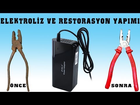 Elektroliz Cihazı Nasıl yapılır Elektroliz ile Pas Sökme İşlemi ( RESTORASYON)