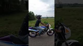 Suzuki RG50 Gamma riding- after full restoration