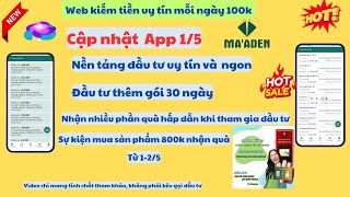 Maaden. Web kiếm tiền uy tín. Hướng dẫn kiếm thu nhập ngày 200K. #kiemtienonline #lamnhiemvukiemtien