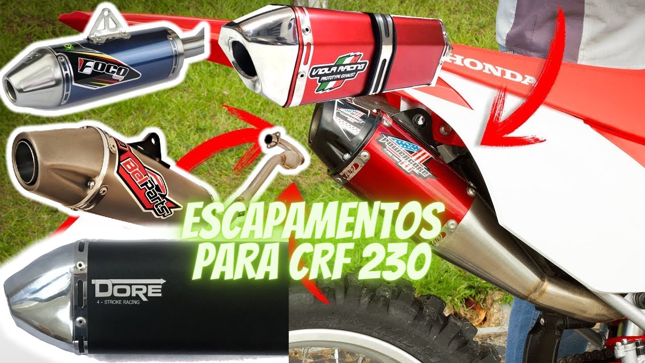 RONCO DOS ESCAPAMENTOS DORE/POWERCORE4/ BELPARTS/ VIOLA RACING/ FOCO/ EVO PARA CRF 230.