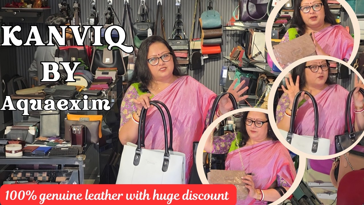 KANVIQ By AQUAEXIM - 100% genuine leather collection with huge discount ।।
