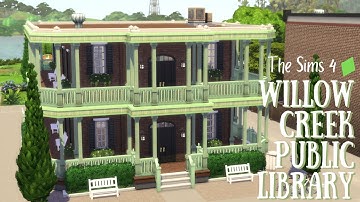 Willow Creek Public Library | The Sims 4 Speed Build |