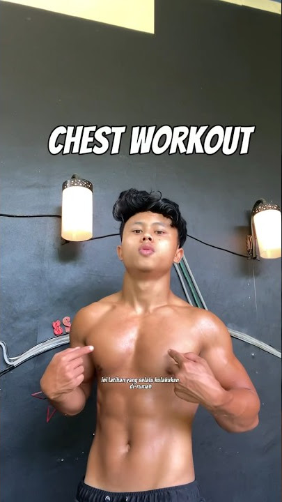 Latihan dada yang kulakukan dirumah #fitnessmotivation #workout #absworkout