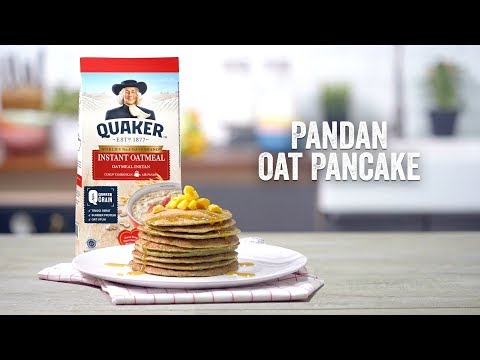 pandan-oat-pancake