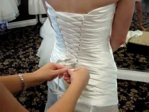 How To Lace A Corset Back Gown