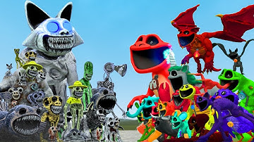 All Zoonomaly Titan Cat Monsters Vs All Smiling Critters Poppy Playtime Chapter 3 In Garry