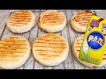 AREPAS RELLENAS DE JAMÓN Y QUESO CON HARINA PAN