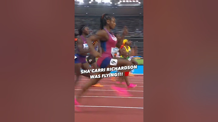 SHA'CARRI IS A WORLD CHAMPION! 🥇😲