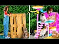 DIY CUTE CAT HOUSE MADE FROM PALLETS and other pet hacks