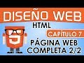 Curso de Diseño Web, Capitulo 7 - Creando Pagina web COMPLETA (2/2)