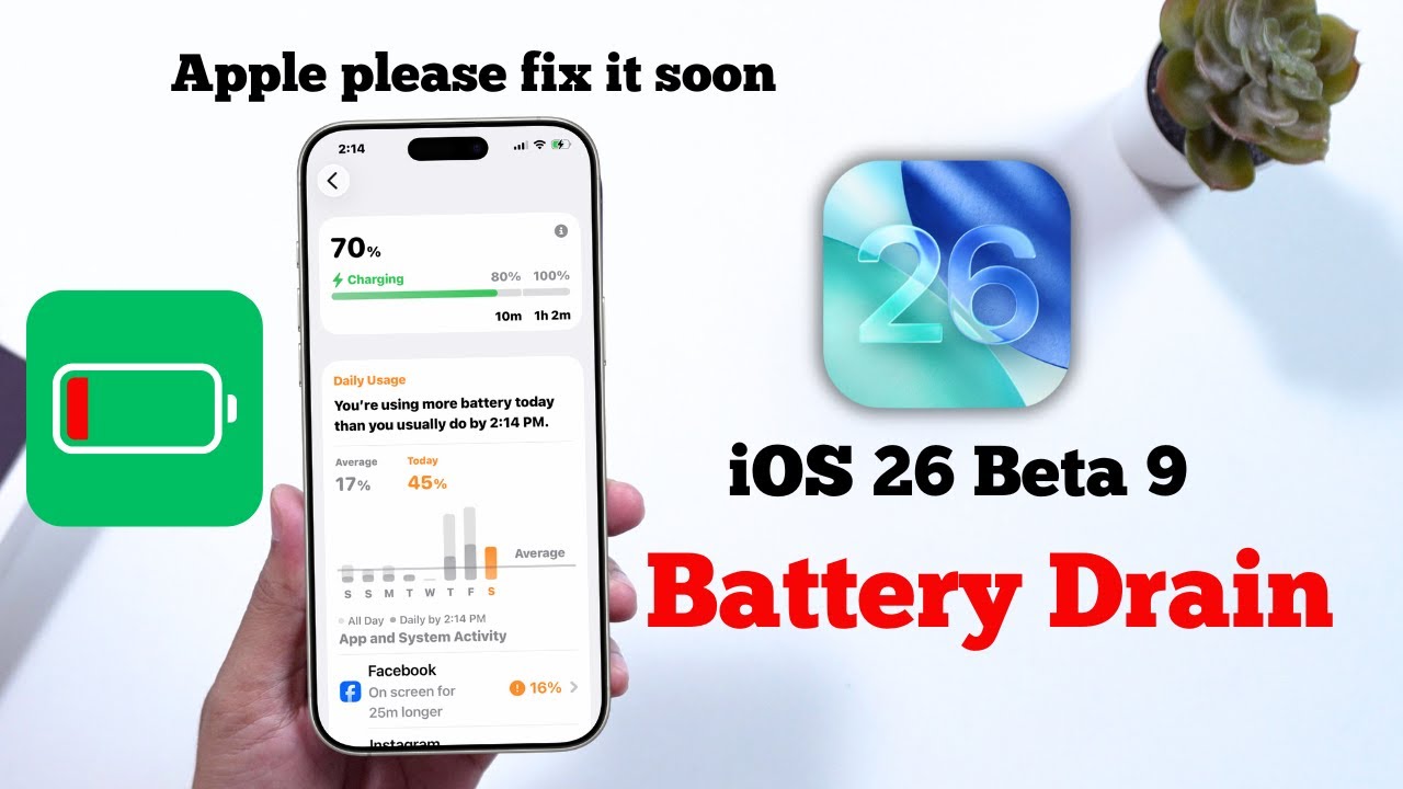 iOS 26 Beta 9 Battery Draining Fast - How to FIX? - YouTube