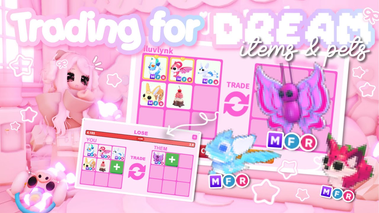 𑣲⋆˚࿔ Обмен предметами/питомцами моей мечты! (Я допустила ошибку?) 👀| Видео об обмене в Adopt Me ݁...
