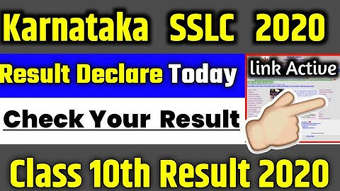 karnataka sslc result 2020 - How To Check karnataka sslc result 2020 - karnataka sslc result Check