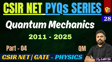 Quantum Mechanics PYQs 2011–2025 | CSIR NET & GATE Physics | Most Repeated & Important Questions