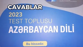Azərbaycan Dili yeni test toplusu cavabları 1-ci hissə 2023 (DİM)