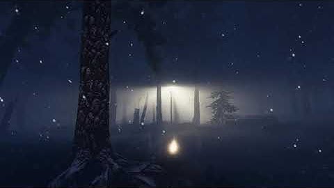 Snowy scene in Unity HDRP