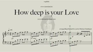 How deep is your Love chords