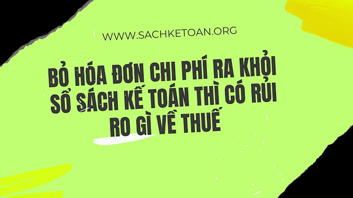 Bỏ ngoài sổ sách kế toán là gì