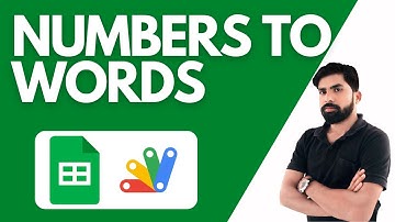 How to convert Number to Words in Google Sheets || Number to Text || INR  Currency in Words in Hindi