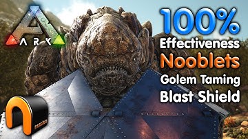 Ark ROCK ELEMENTAL GOLEM BLAST SHIELD 100% Effective Taming! #ARK