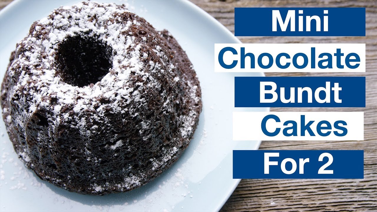 Best Ever Mini Chocolate Bundt Cakes For Two | Glen And Friends Cooking
