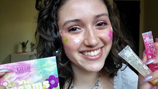 ASMR 🌼 Lizzie McGuire x Colourpop Collection (Try On Haul, Tapping, Brushing)