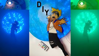 Boruto Super-Ultra-Big Ball Rasengan Wall Lamp with Wood & Resin / DIY - Resin Art screenshot 5